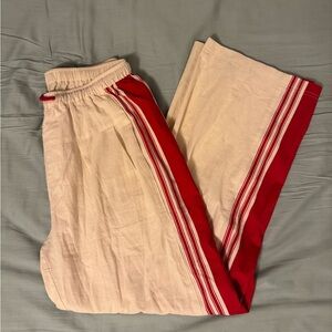 Red and White Striped Pants